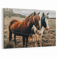 Two Horses Farmhouse Wall Art – Rustic Country Charm for Home Decor