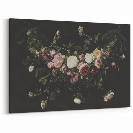 Dark Moody Floral Wall Art - Timeless Dramatic Roses for Interior Decor