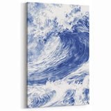 Powerful Ocean Wave Coastal Wall Art - Nautical Seaside Artwork