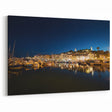 Porto Wall Art - Scenic Porto Cityscape with Boats at Night Canvas Print