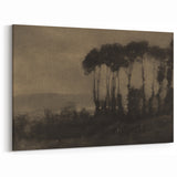 Moody Tree Line Wall Art - Atmospheric Dark Landscape for Interiors