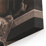 Moody Still Life Vase Art - Dark Timeless Decor for Elegant Interiors