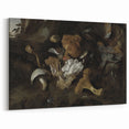 Dark Moody Mushroom Still Life - Atmospheric Botanical Wall Art Decor