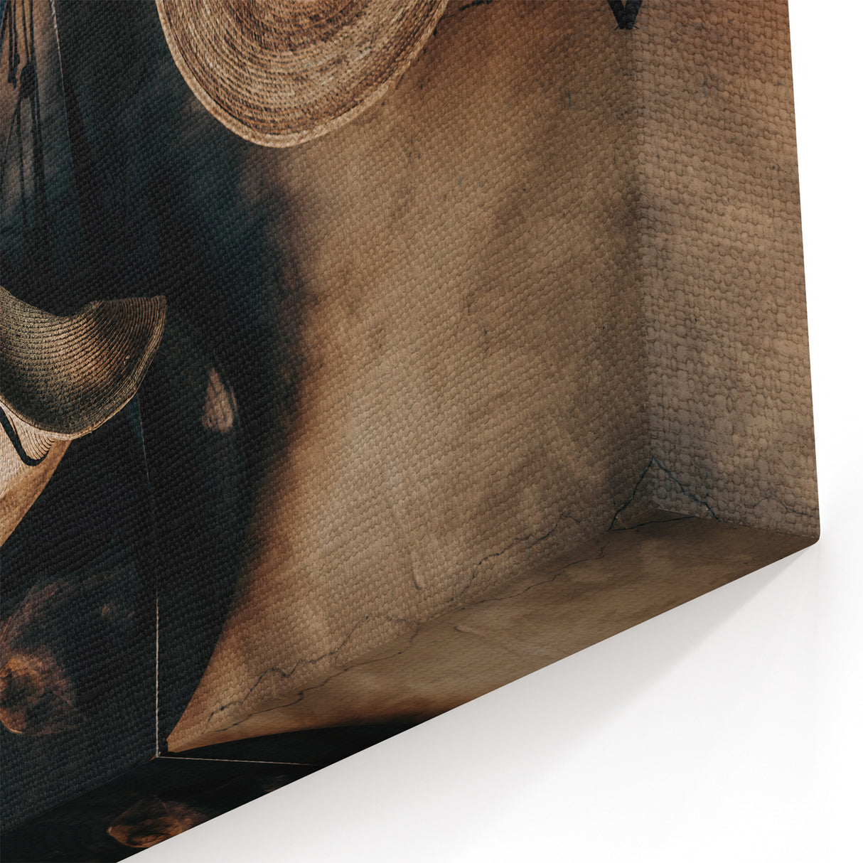 Farmhouse Wall Art: Rustic Cowboy Hats - Country Style Decor