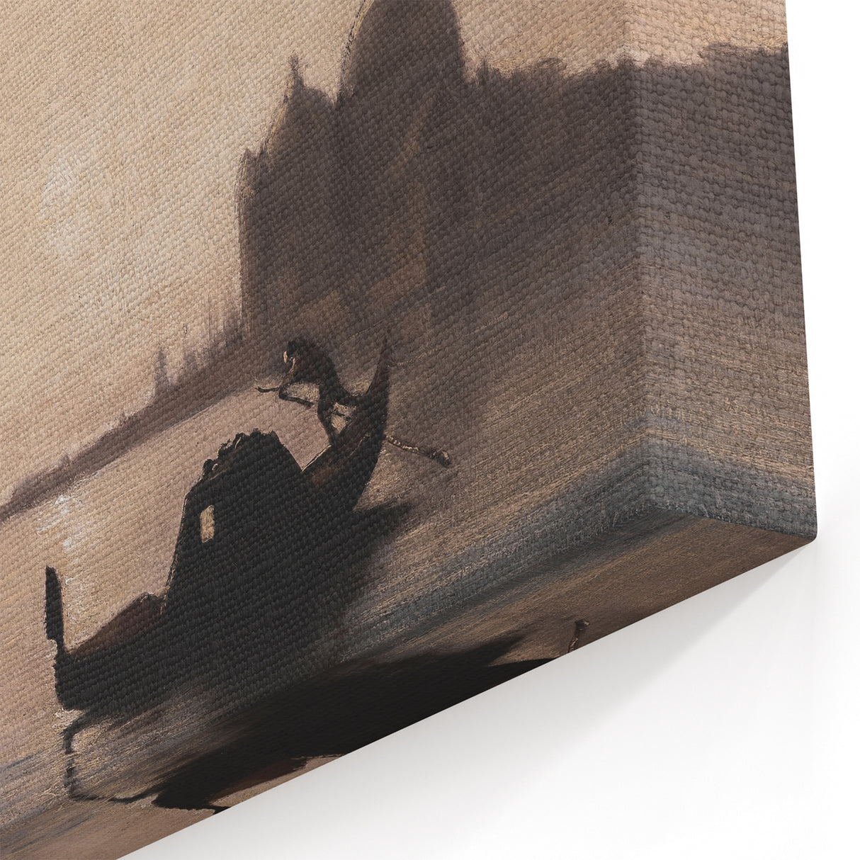 Venetian Harbor at Dusk - Dark Moody Maritime Wall Art Decor