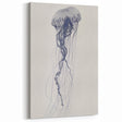 Intricate Jellyfish Coastal Wall Art - Nautical Ocean Decor Print