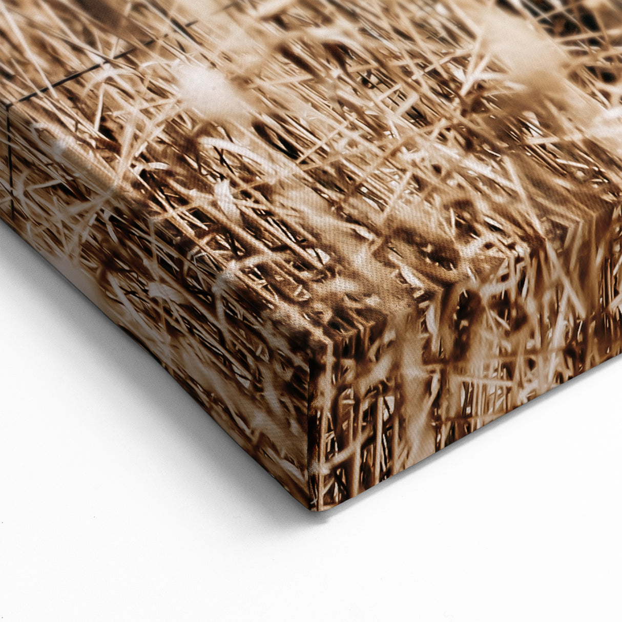 Farmhouse Wall Art: Rustic Fence in Wheat Field - Country Style Decor