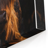 Majestic Highland Cow - Rustic Farmhouse Animal Art