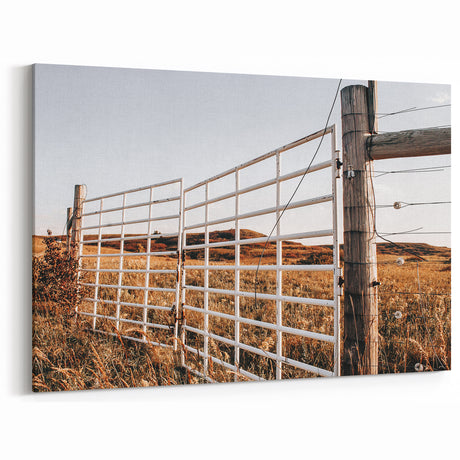 Farmhouse Wall Art: Rustic Gate and Fence - Country Style Decor