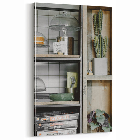 Charming Kitchen Shelves - Rustic Home Decor Art