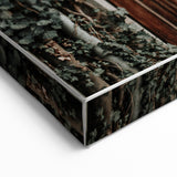 Rustic Wall Art - Ivy-Covered Wooden Door for Farmhouse Decor