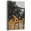 Rustic Wall Art - Wildflowers and Fence Farmhouse Decor for Rustic Homes