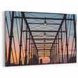 Scenic San Antonio Posters - Historic Bridge at Sunset Texas Wall Art