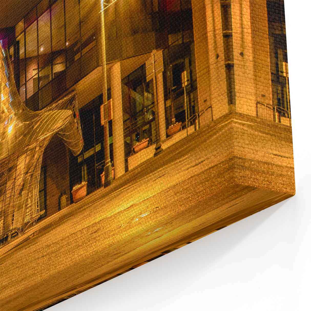 Memphis Wall Art - Stunning Poplar Avenue Tennessee Skyline Canvas Print