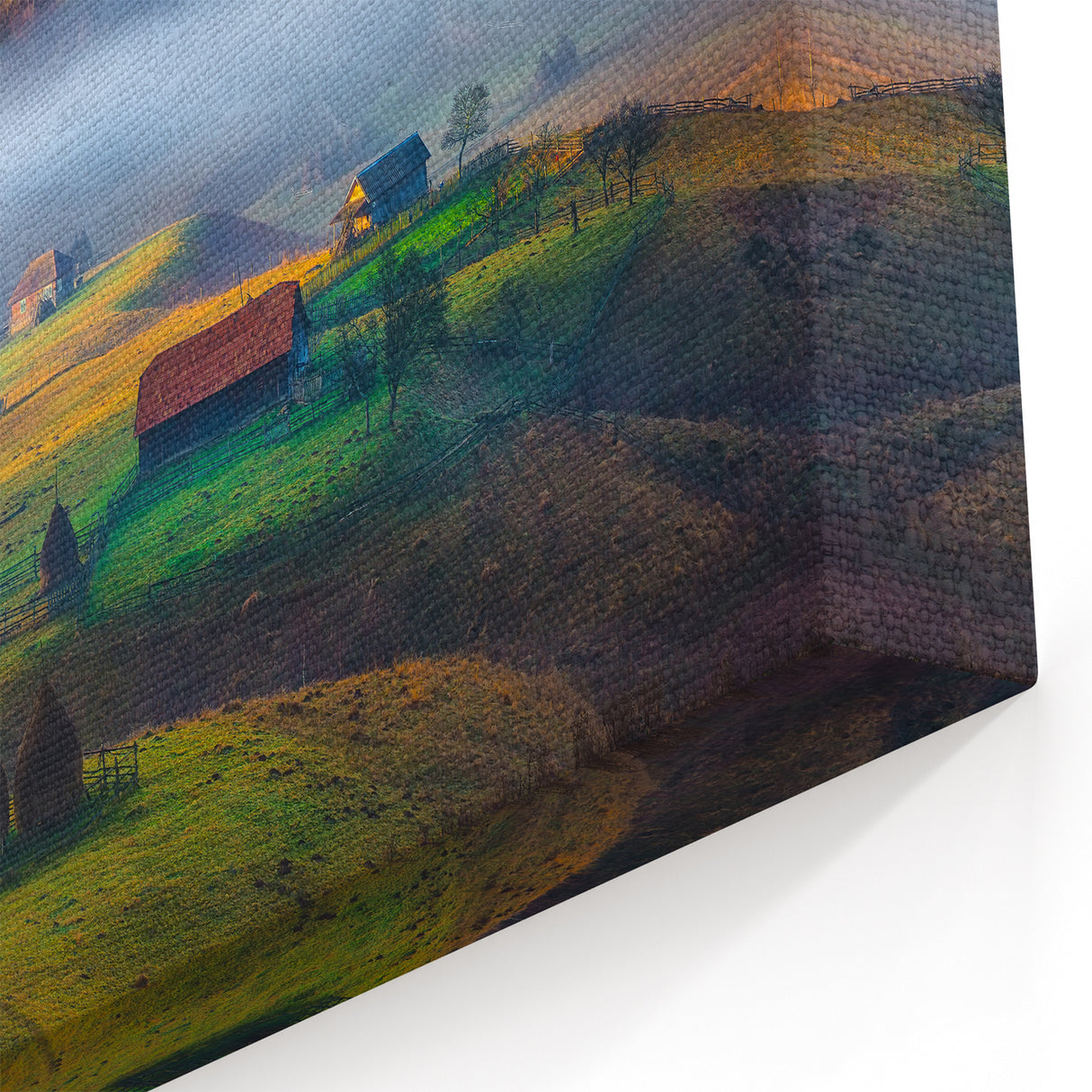 Carpathian Mountains Art - Scenic Romanian Countryside Canvas Print