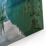 Romania Wall Art - Tranquil Lake and Pine Forest Landscape Print