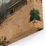 Desert Windmill Farmhouse Wall Art – Rustic Country Style Decor Print