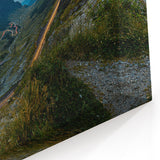 Carpathian Mountains Art - Night View of Transfăgărășan Road Canvas