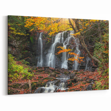 Upper Peninsula Landscape Prints - Autumn Waterfall Michigan Art