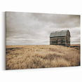 Rustic Farmhouse Wall Art: Abandoned Barn in Field - Country Style Decor