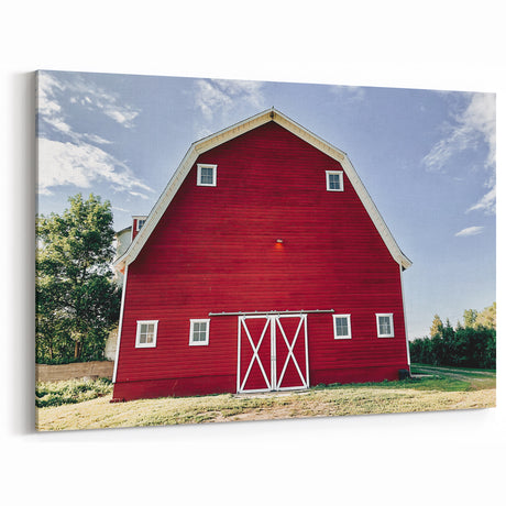 Farmhouse Wall Art: Iconic Red Barn - Rustic Country Style Decor Print