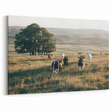Farmhouse Wall Art: Cows in Pasture - Rustic Country Style Decor Print