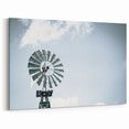 Farmhouse Wall Art: Windmill in Sky - Rustic Country Style Decor Print