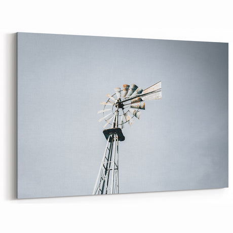Farmhouse Wall Art: Rustic Windmill - Vintage Country Style Decor Print
