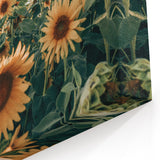 Farmhouse Wall Art: Sunflower Field - Rustic Country Style Decor Print