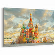 Scenic Moscow Artwork - Vibrant St. Basil’s Cathedral in Red Square