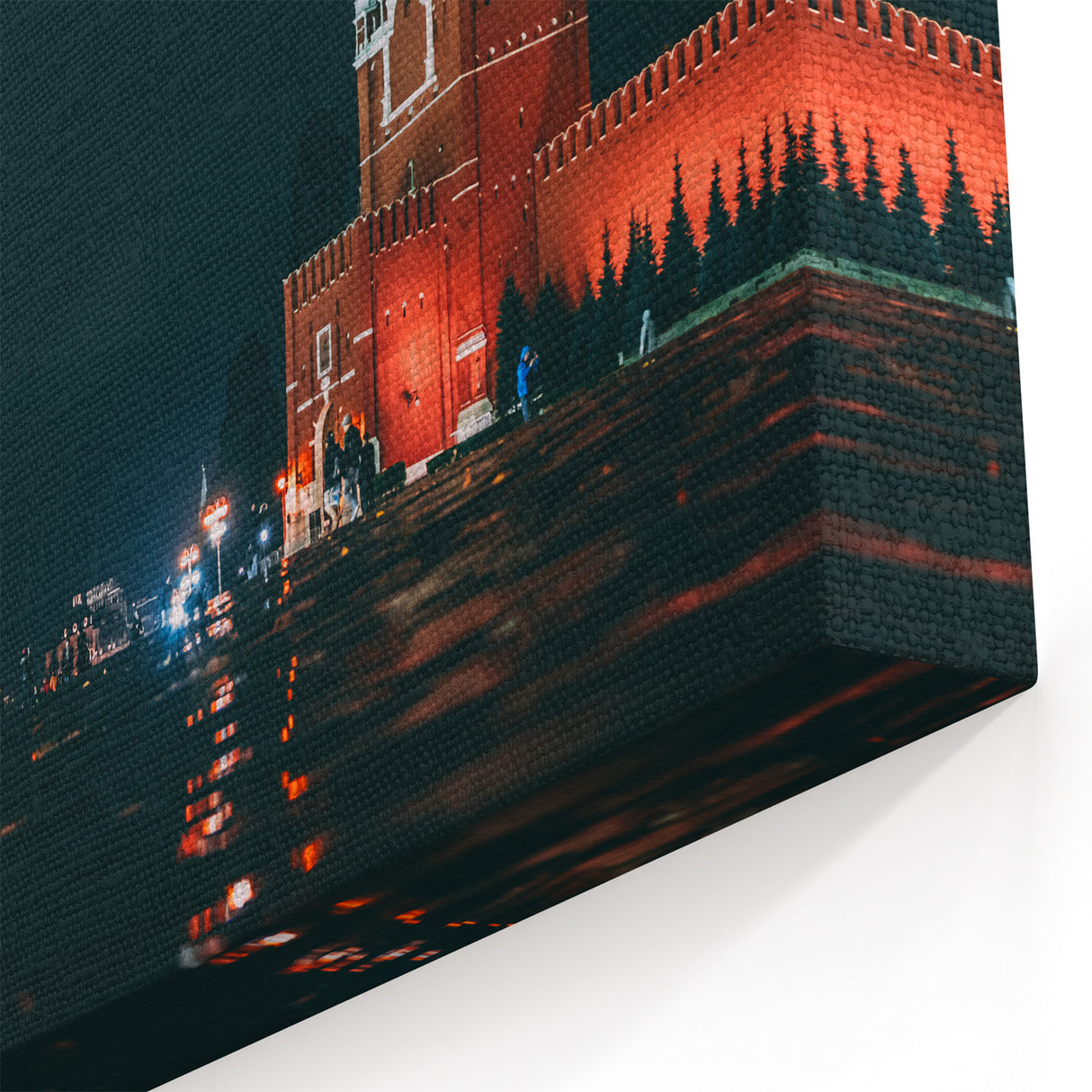 Moscow Photography Prints - Night View of Red Square and St. Basil’s