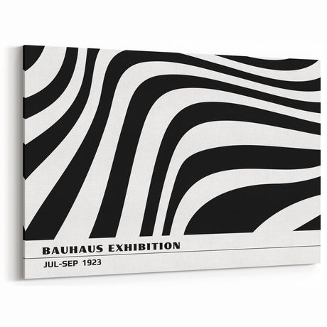 Bohemian Wall Art | Black & White Eclectic Boho Decor Canvas Print