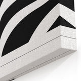 Bohemian Wall Art | Black & White Eclectic Boho Decor Canvas Print