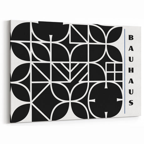 Bohemian Wall Art | Modern Monochrome Geometric Boho Canvas Print