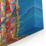 Sochi Wall Art - Vibrant Sochi Canvas Prints of Colorful Sailboats