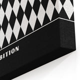 Bohemian Wall Art | Bold Black & White Harlequin Boho Canvas Print