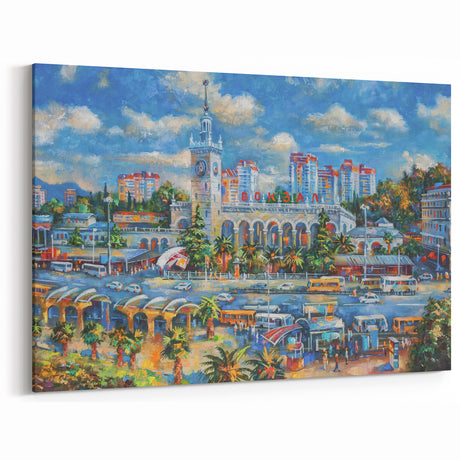 Sochi Wall Art - Scenic Sochi Photography Prints of Historic Train Station
