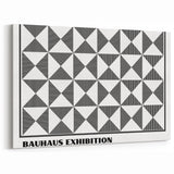 Bohemian Wall Art | Black & White Geometric Boho Canvas Print