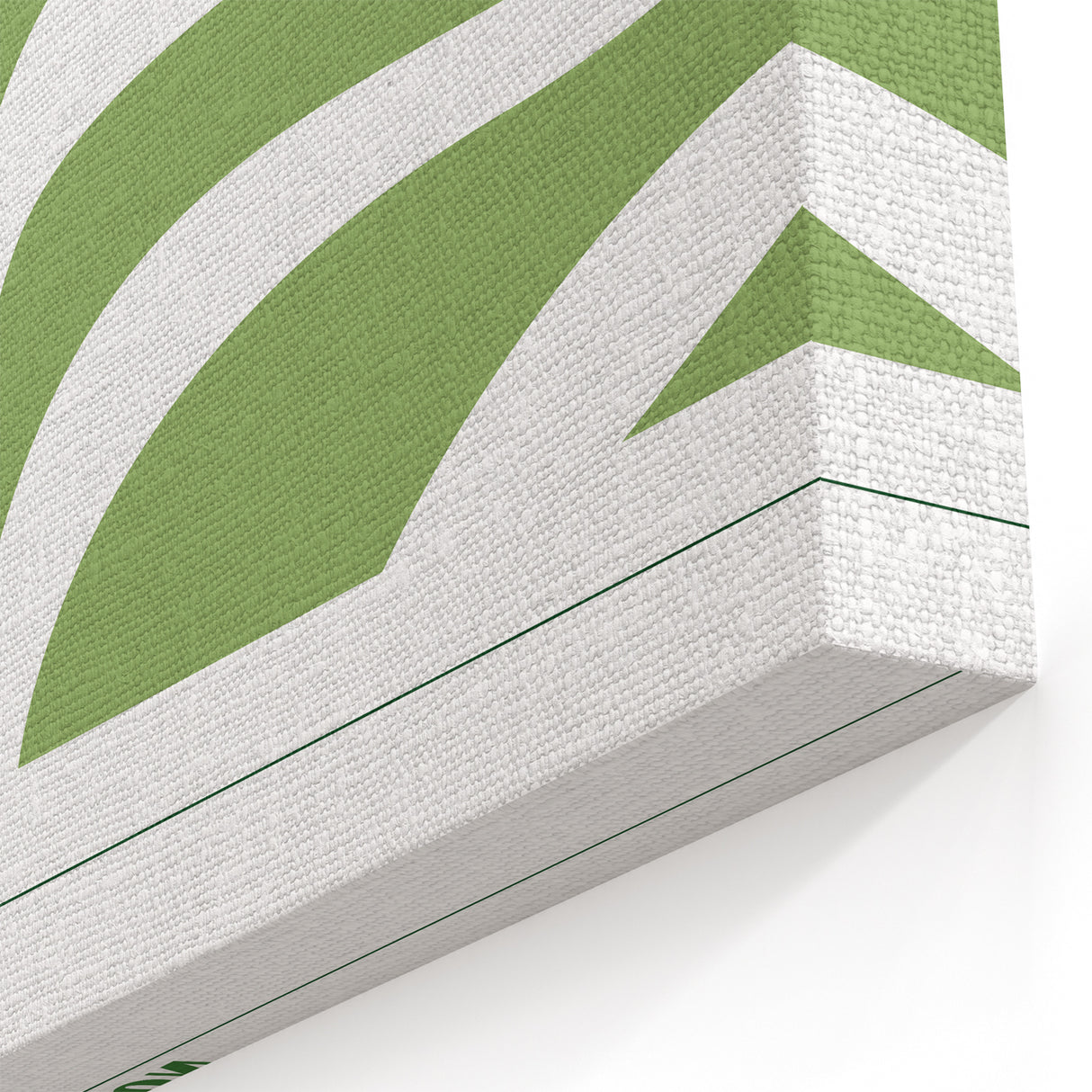 Bohemian Wall Art | Green & White Eclectic Boho Decor Canvas Print