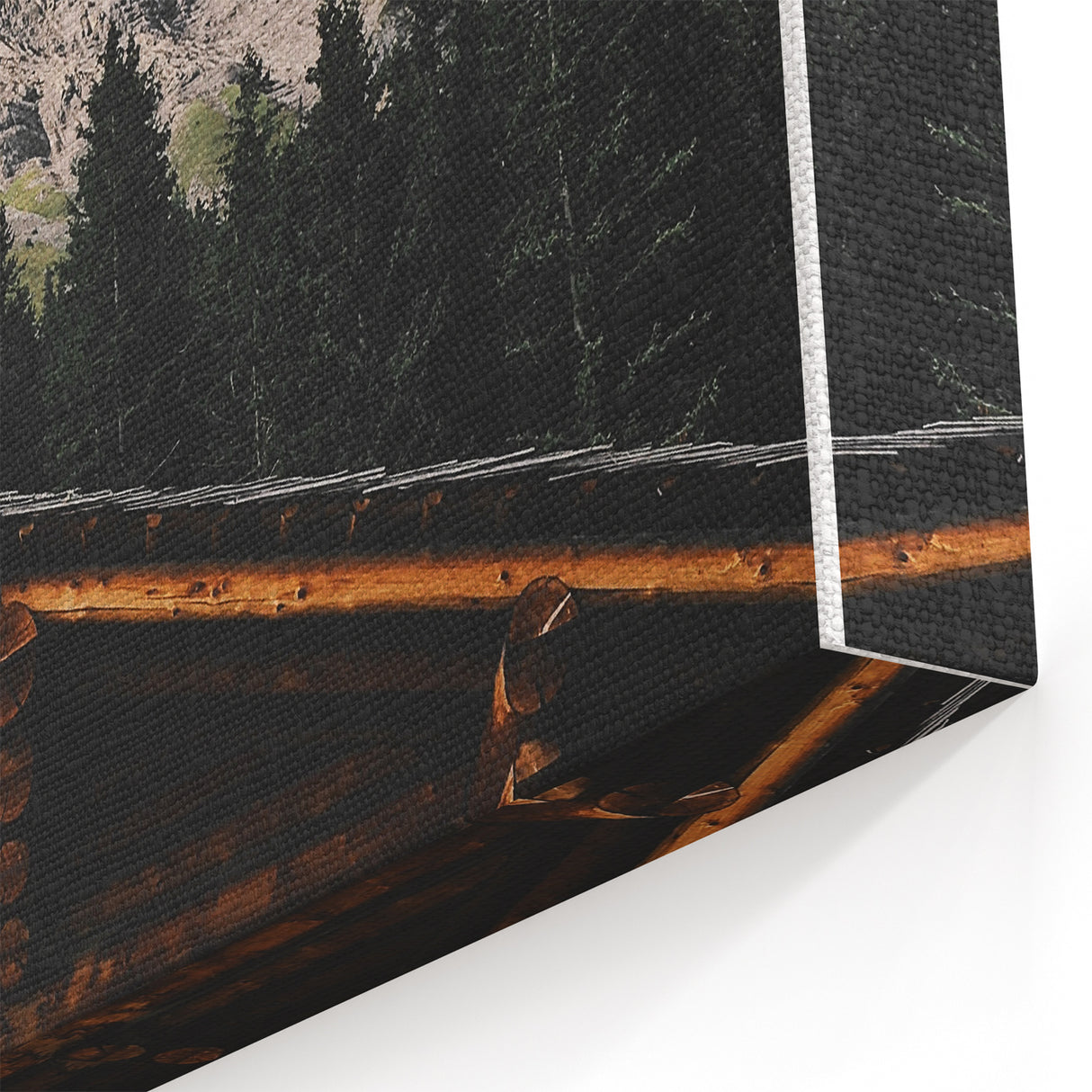 Mountain Cabin Retreat - Rustic Landscape Art Print