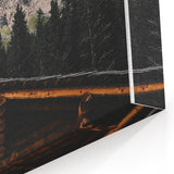 Mountain Cabin Retreat - Rustic Landscape Art Print