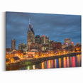 Nashville Skyline at Night - Vibrant Tennessee Cityscape Wall Art