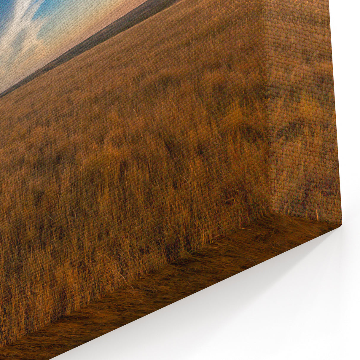 South Dakota Wall Art - Golden Prairie and Dramatic Sky Canvas Print