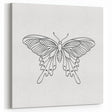 Bohemian Wall Art | Butterfly Boho Decor Canvas | Eclectic Art Print