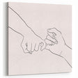 Bohemian Wall Art | Romantic Boho Hand Sketch Decor Canvas | Eclectic Art Print