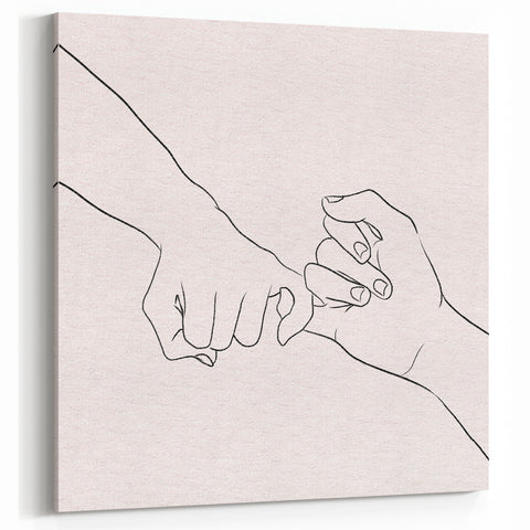 Bohemian Wall Art | Romantic Boho Hand Sketch Decor Canvas | Eclectic Art Print