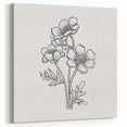 Bohemian Wall Art | Elegant Floral Boho Decor Canvas | Eclectic Art Print