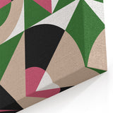 Bohemian Wall Art | Bold Bauhaus Geometric Boho Decor Canvas | Eclectic Art Print