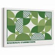 Bohemian Wall Art | Green Bauhaus Geometric Boho Canvas | Eclectic Art Print