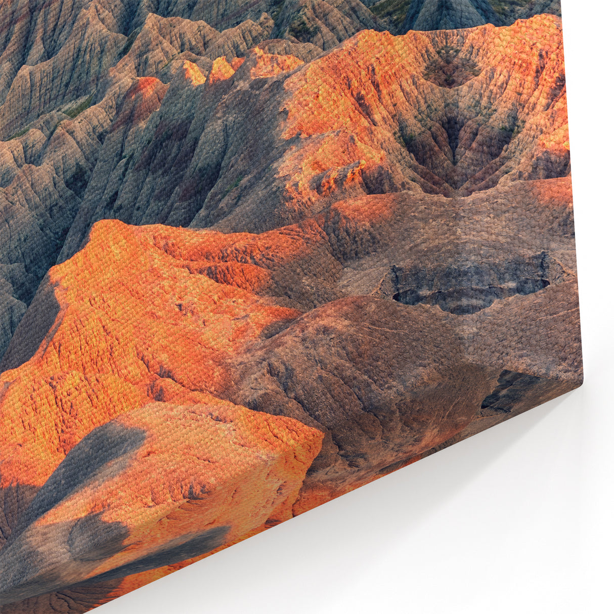 Badlands National Park Art - Sunset over Rugged South Dakota Landscape